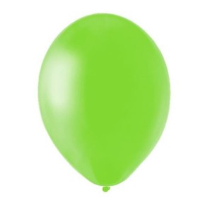 GLOBO PERLADO Nº 12 VERDE PEPE   X 50 U.