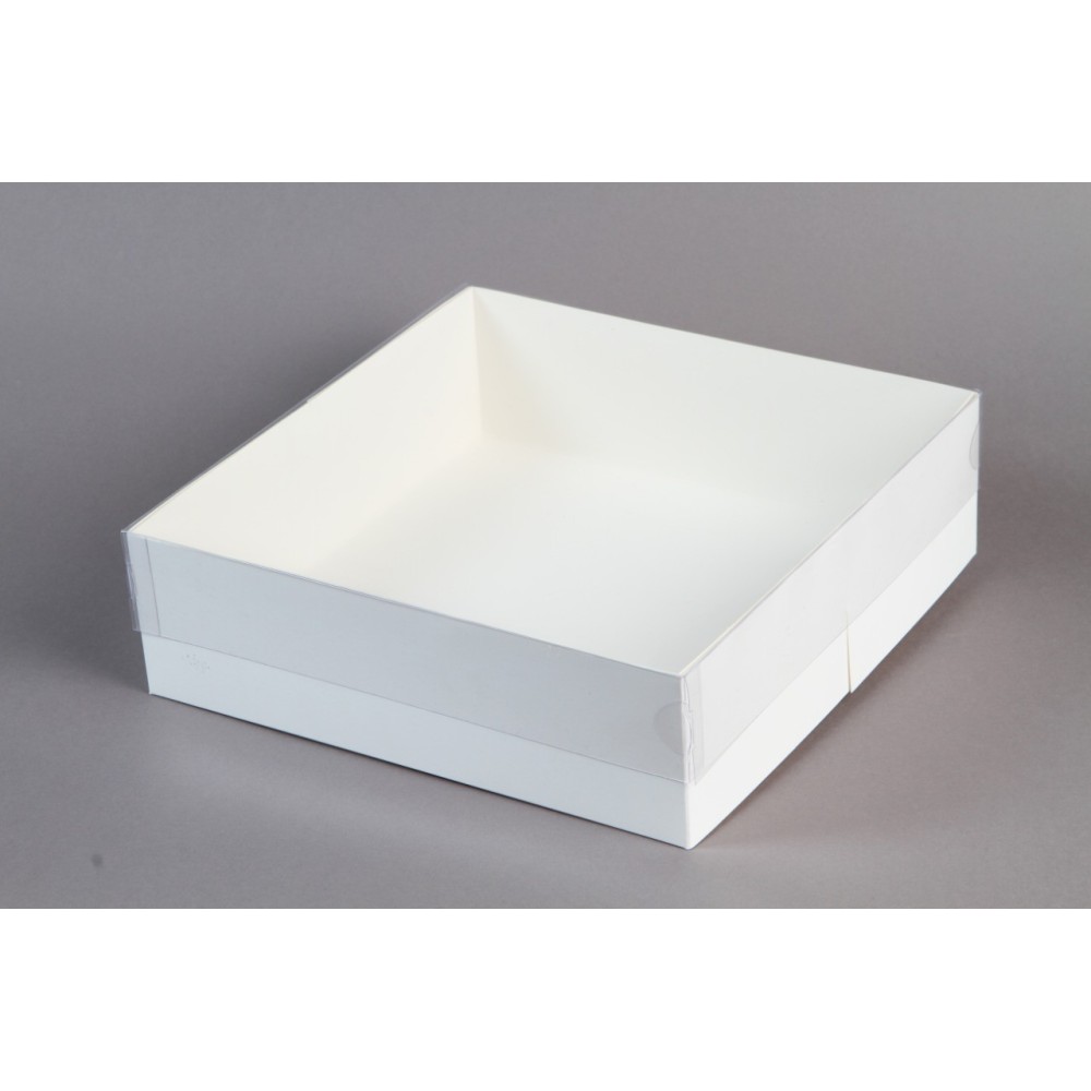 Caja cheesecake con tapa pvc 25x25x7.5
