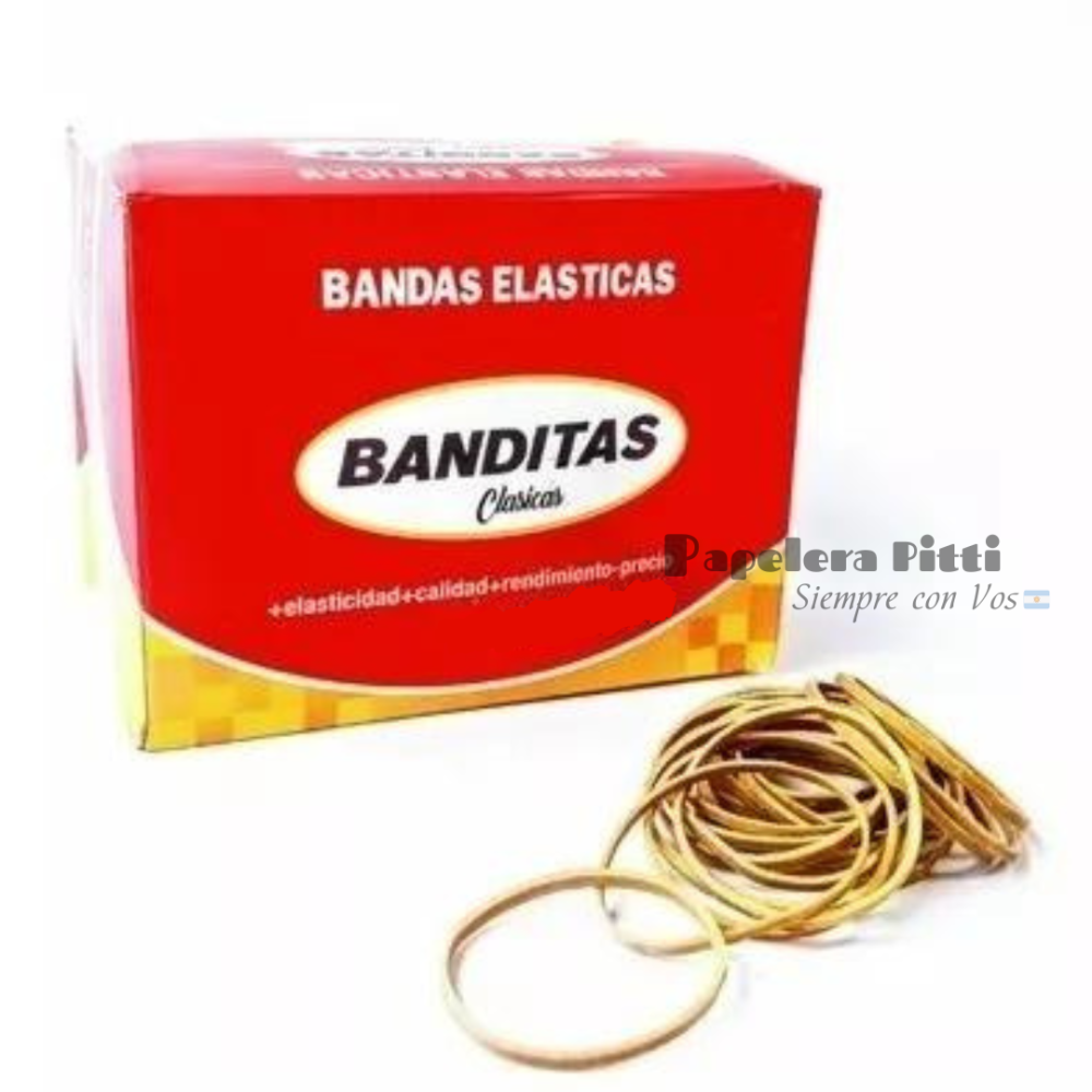 Gomitas Banditas Elasticas Bandas Caucho Plata Paquetito 1kg